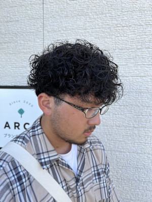 マッシュ×プードルパーマ