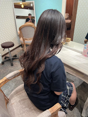 王道ロングヘアーでイメチェン