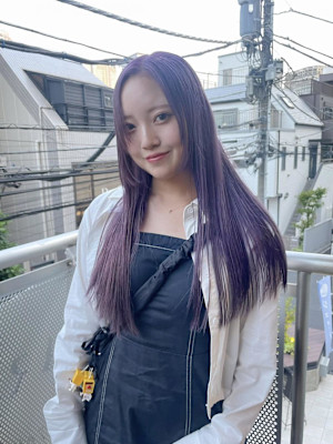 ハイトーンカラー　パープルカラー　ブリーチカラー