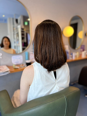 #こなれミディ　#チェリーベージュ　#ミディアム