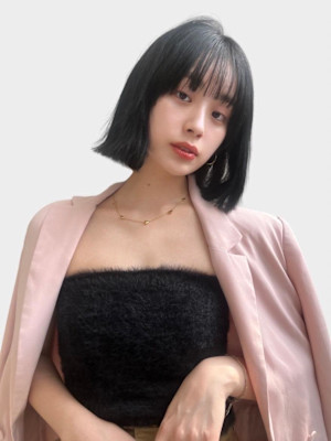 こなれ感☆韓国風切りっぱなしボブ