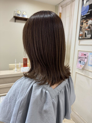 cropes辻堂谷川　外ハネスタイル×ベージュカラー