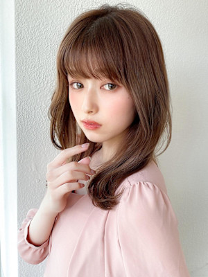 美髪/髪質改善/韓国/切りっぱなしボブ/フェイスレイヤー