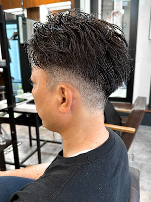 【IRIE 福岡】ジェントルパーマ×フェードスタイル