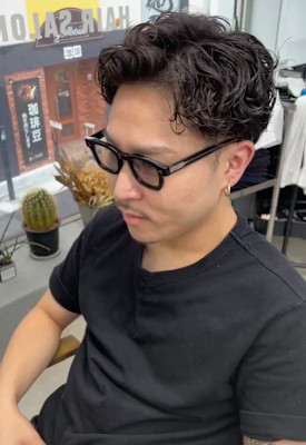 メンズカット＋ケアパーマ