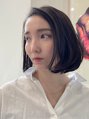 大人シンプルボブ