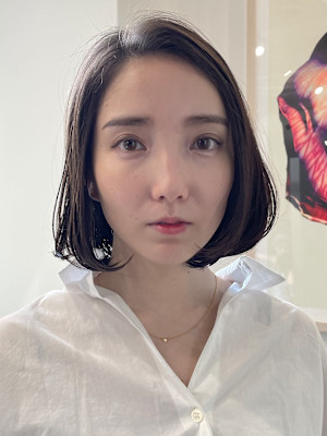 大人シンプルボブ