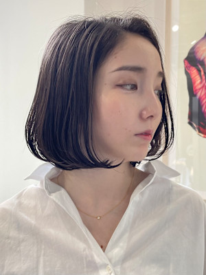大人シンプルボブ