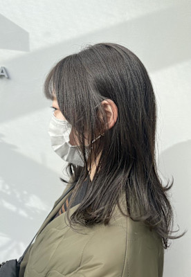 美髪/大人かわいい/こなれミディ/サンドベージュ