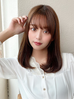 美髪/髪質改善/韓国/切りっぱなしボブ/フェイスレイヤー