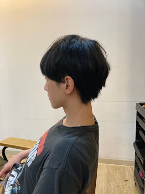 お客様髪質改善データ1294（メンズ縮毛ショート）