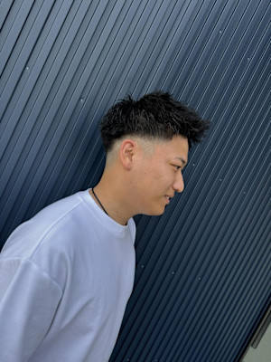 スパイキーショート&ピンパーマ