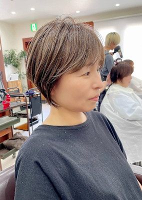 ひし形ショート/ヘルシースタイル/20代30代40代