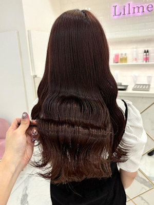 ブリーチなしロイヤルピンクカラー＊まゆ