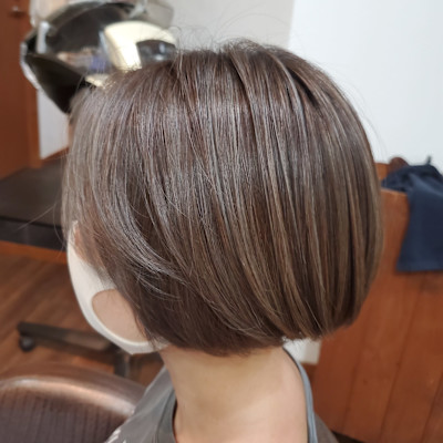 白髪ぼかしハイライト