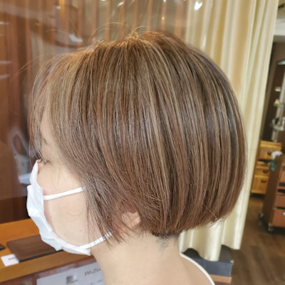 白髪ぼかしハイライト