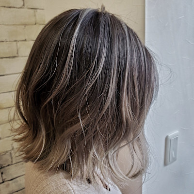 白髪ぼかしハイライト