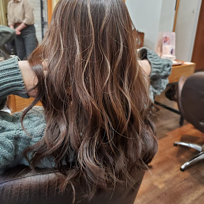 白髪ぼかしハイライト