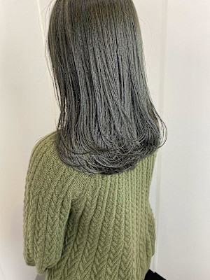 透明感 艶感ミントアッシュ