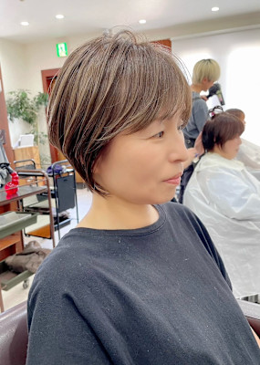 大人ショート/ひし形ショート/ヘルシースタイル/20代30代