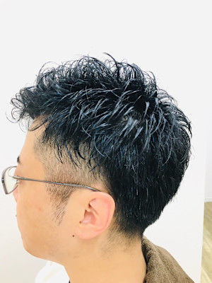 ツーブロックヒートカール