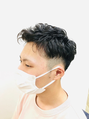 ちょこっとツーブロックヒートカール