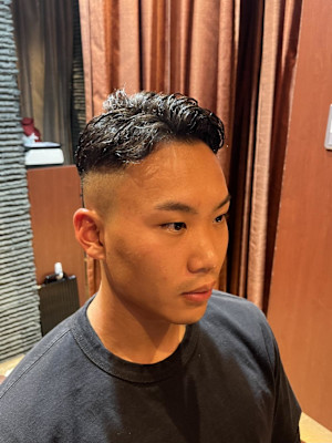 銀座　理容室　フェードカット