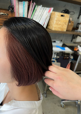 ブリーチなしでできるインナーカラー