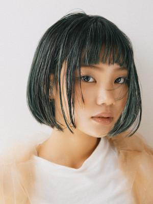 グリーン地毛コントラストハイライト【FIRST】吉田京介