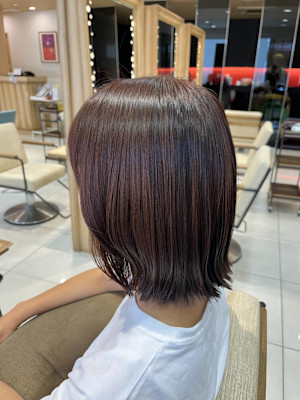 ［なつな］オレンジブラウン/顔周りレイヤー