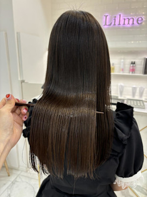 縮毛と5ステップトリートメントでうる艶ヘア＊まゆ