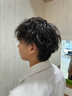 メンズ×ツーブロックショート