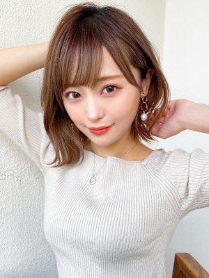 美髪/髪質改善/韓国/切りっぱなしボブ/フェイスレイヤー