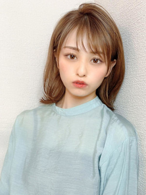 美髪/髪質改善/韓国/切りっぱなしボブ/フェイスレイヤー