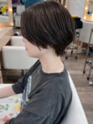 ハンサムショート×アッシュグレー