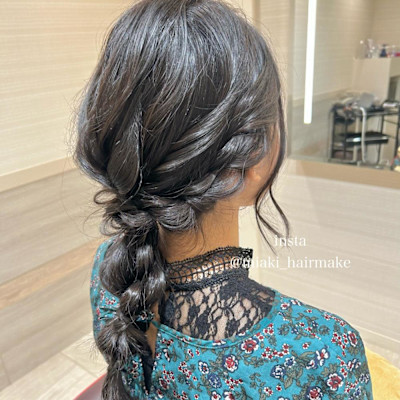 ＊参列ヘアセット