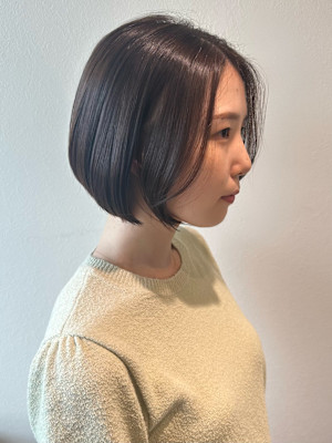ボブ/ショートボブ/透明感カラー/20代30代40代