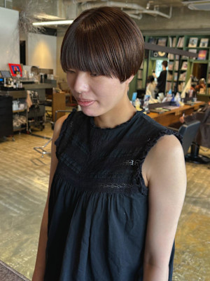 【ぱつっと◎】マッシュショート×イルミナカラー