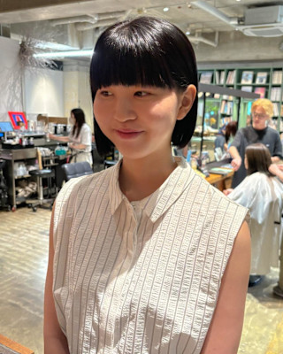 【似合わせ◎】ワイドバング×ミニボブ