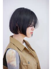 bassa新所沢  センター分けボブ