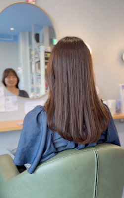 #こなれミディ　#フェミニンミディ　#ショコラベージュ