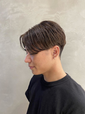 メンズカット/センターパート/ニュアンスパーマ