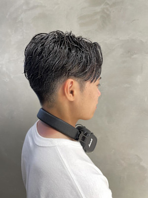 メンズカット/センターパート