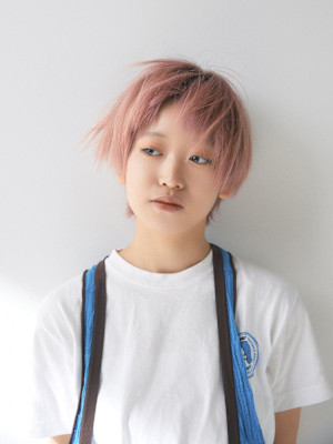 ペールピンクラフショート 【FIRST】鈴木宏子