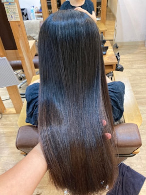 お客様髪質改善データ1306（酸性縮毛矯正と夏汗）