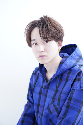 今一番人気のセンターパートスタイル