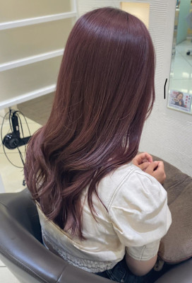 ブリーチしてピンクラベンダー