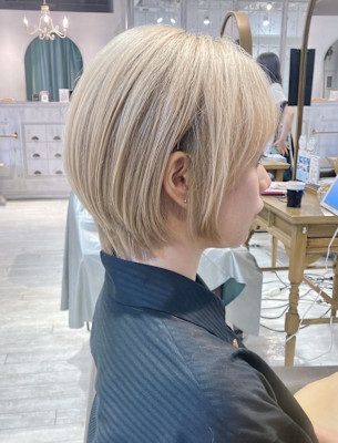 ボブ/ショートボブ/ベージュ[stylist竹田]