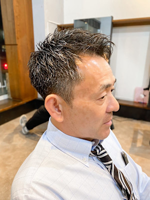 【IRIE HAIR赤坂】アップバング×メンズショート