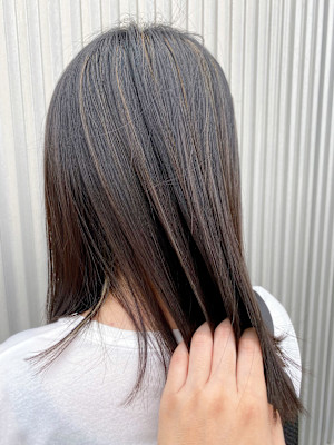 【ハイライト透明感カラー】高松　ハイライト　透明感　グレージ